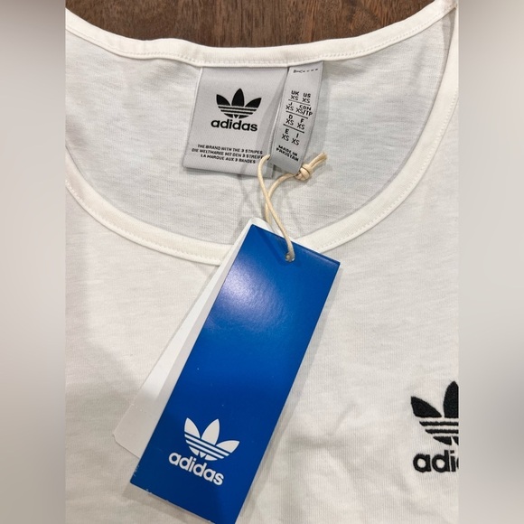 Adidas Original Trefoil White Tank Top Men Size XS NWT - Picture 3 of 5